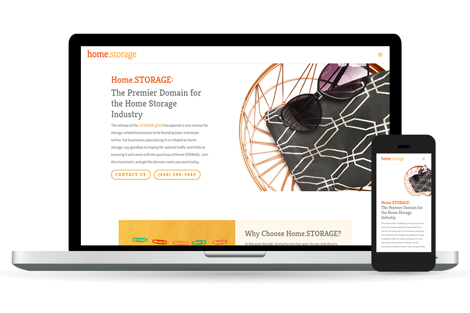 Home.storage Website Homepage