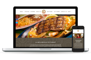 La Mesa Mexican Restaurant Website Homepage