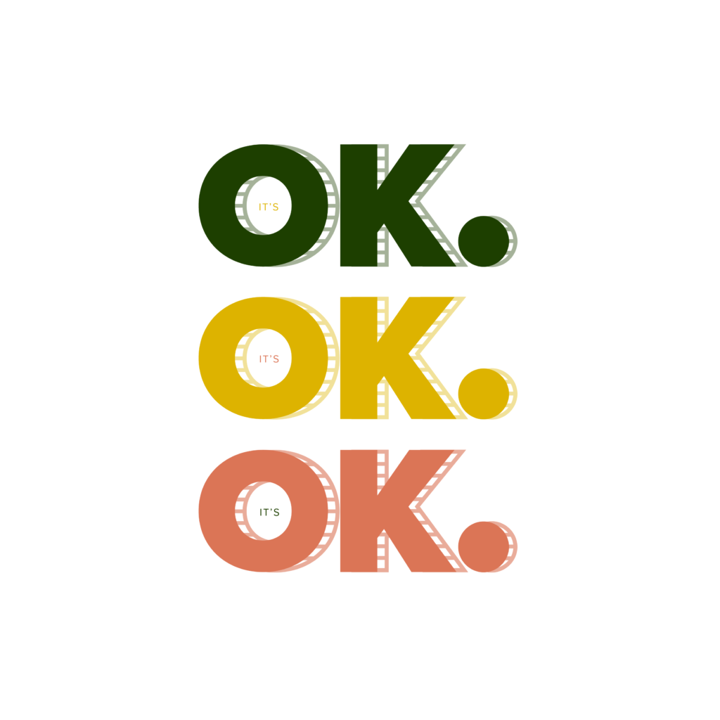 It's OK stoplight graphic | Katie Kassel Graphic Designer