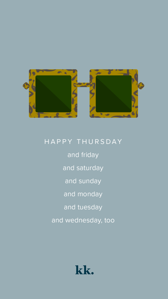 Sunglasses for Every Day of the Week | Katie Kassel, Graphic & Web Designer