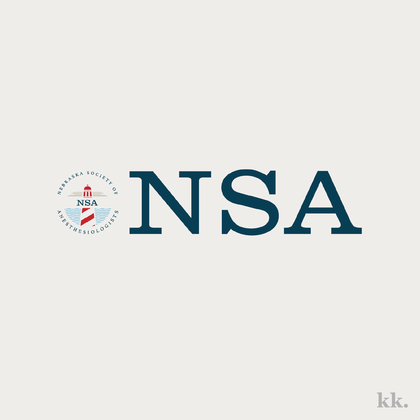 Nebraska Society of Anesthesiologists Logo | Katie Kassel, Kassel Creative