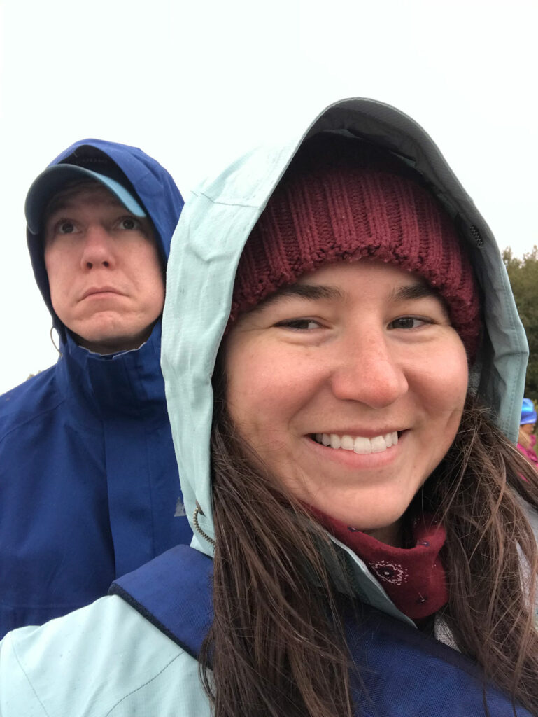 Katie and Cale, closeup in Iceland layers